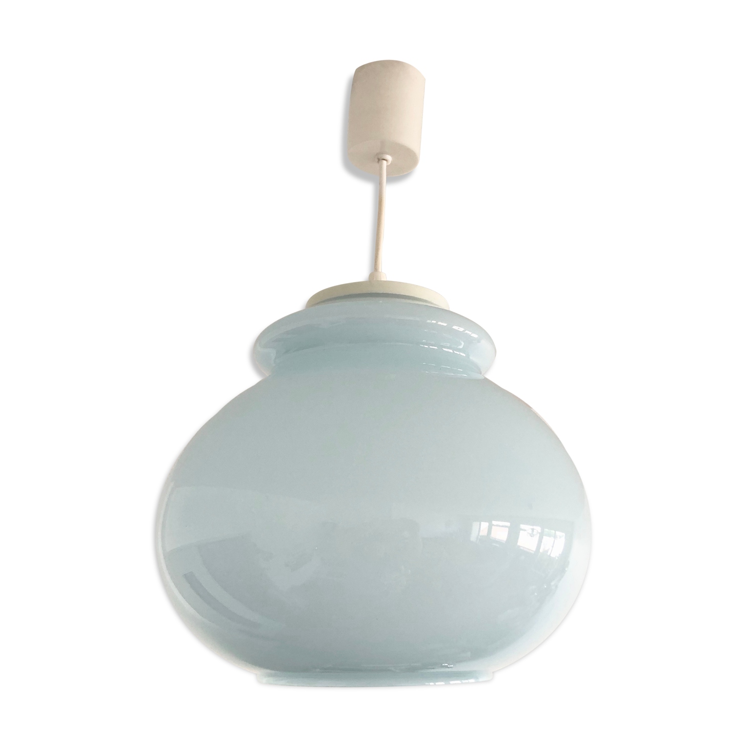 Sky blue opaline hanging