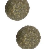 Murano Glass Flower Seguso Flushmounts Set of 2 1960’s