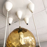 Suspension 5 boules ocre, 1970