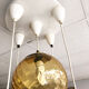 Ochre 5-ball pendant light, 1970