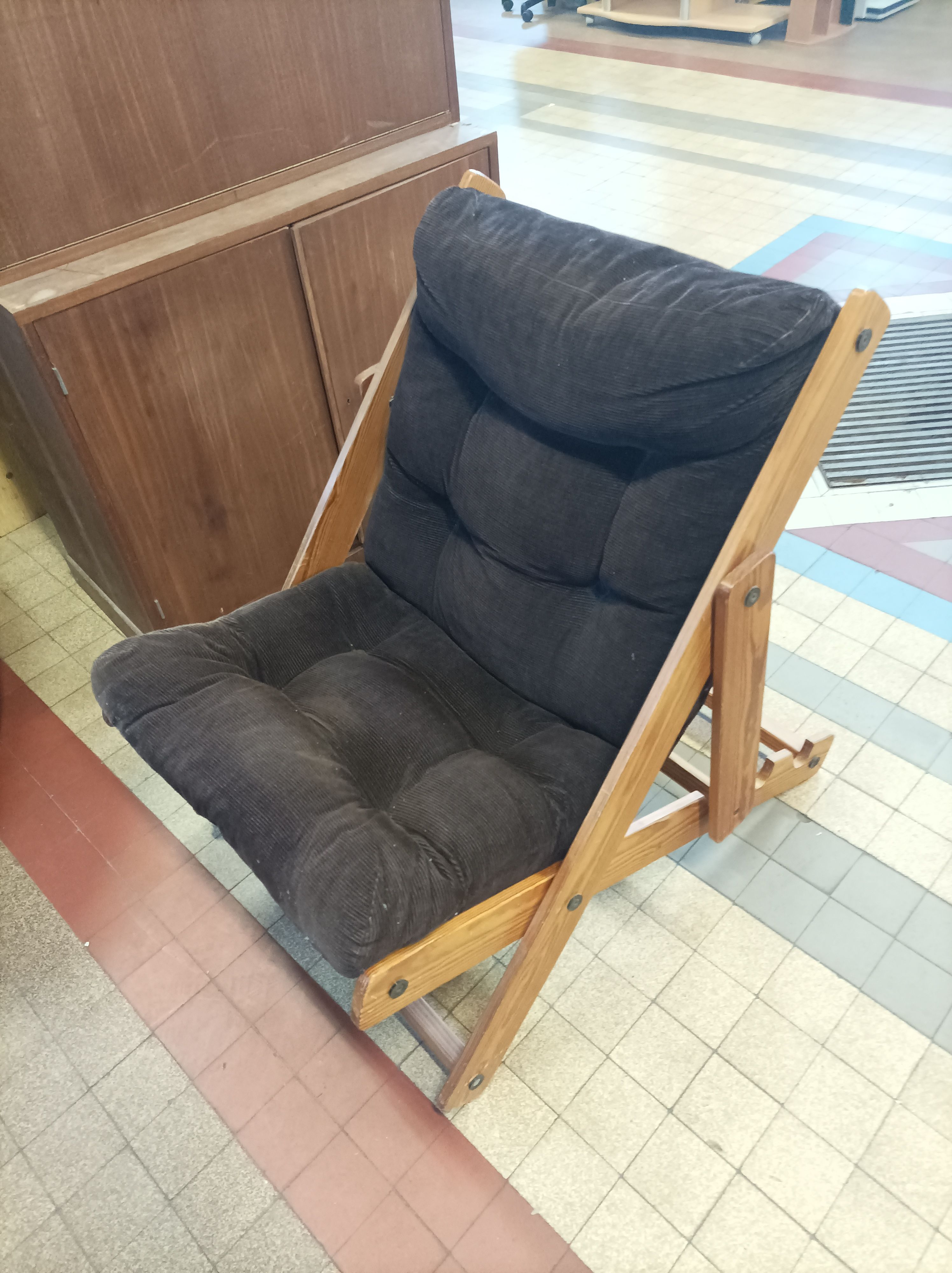 Kon-tiki armchair Ikea wood velvet Gillis Lundgren vintage