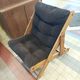 Kon-tiki armchair Ikea wood velvet Gillis Lundgren vintage