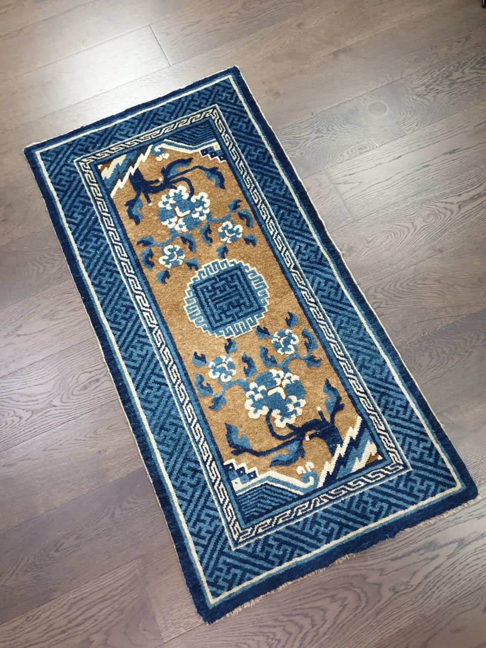 Antique handmade chinese rug