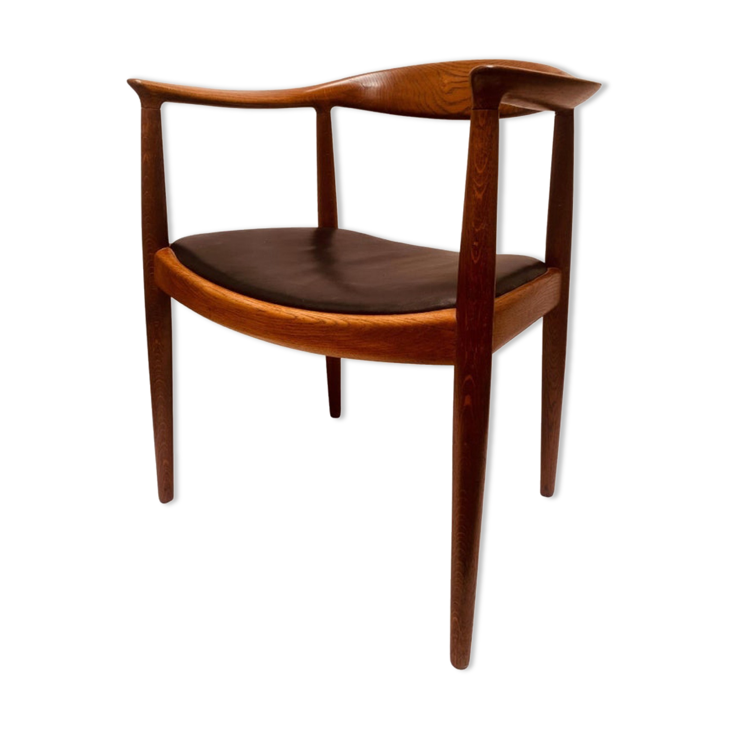 1950s Danish Hans Wegner Oak Model 503 Armchair
