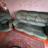 Convertible sofa with an armchair
