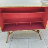Audoux Minet vintage rattan bar from the 50s