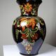 Vintage large vase from the 60s-70s, Hungarian MHV, in hand-painted glazed ceramic.