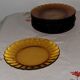 12 dessert plates flower / sun Duralex - vintage