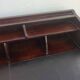 Colonial desk in wood and leather with armchair