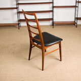 Series of 4 danish chairs in teck, model Liz of Designer Niels Kofoed 1960