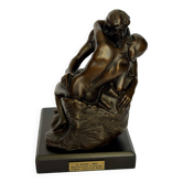 The Kiss Bronze Sculpture, Rodin Statue Reproduction, French Sculpture