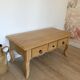 Vintage solid oak coffee table
