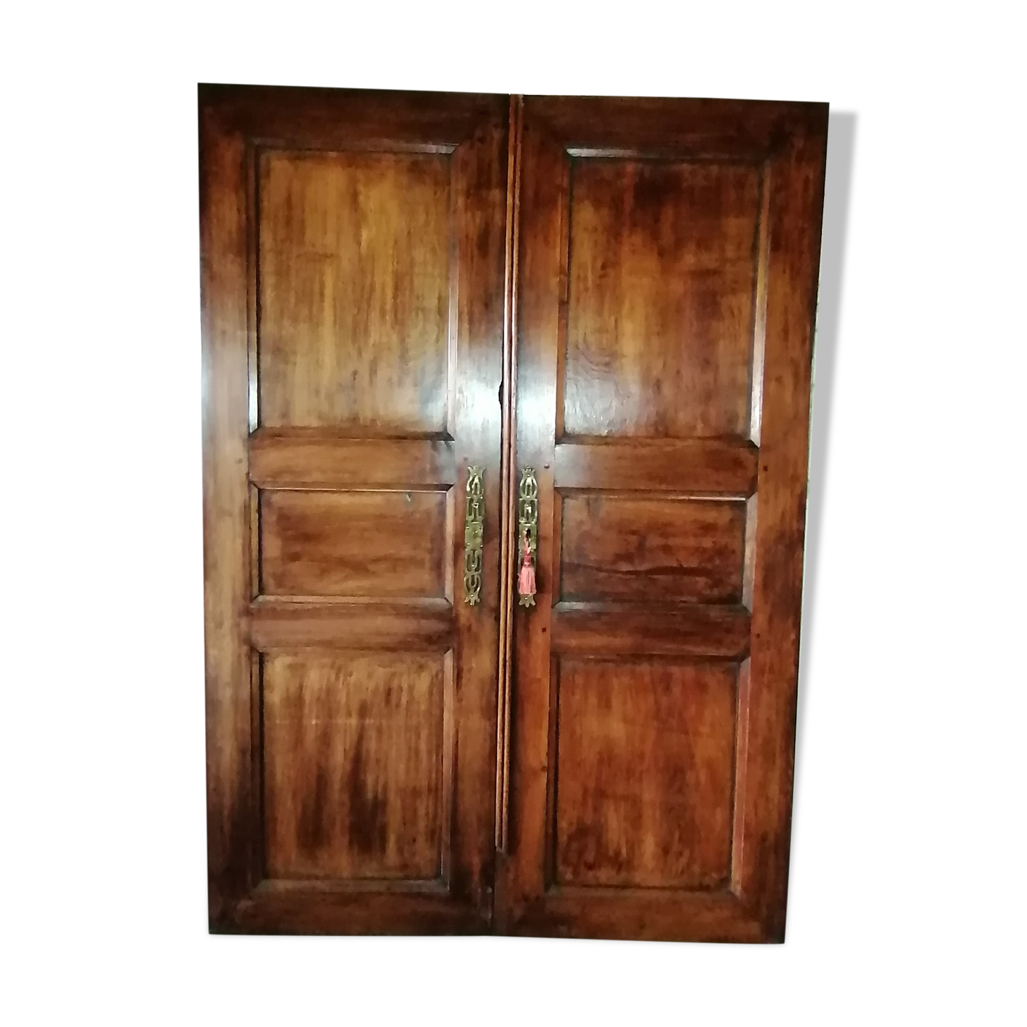 Portes d'armoire ancienne chêne