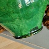 Green glazed terracotta oil jar
