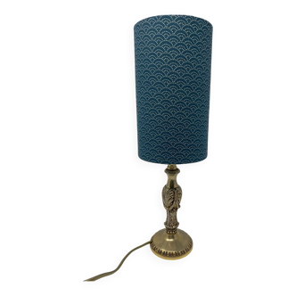 Bedside lamp with brass base