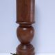 Vintage solid oak lamp base stamped H.44 cm