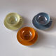 Iridescent fine porcelain teacups