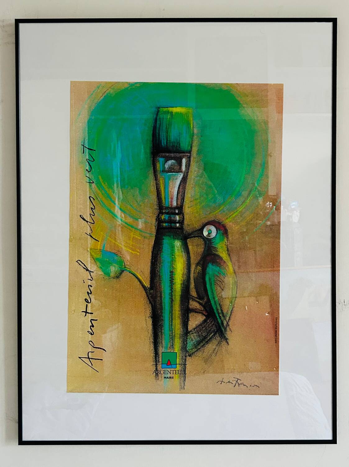 Écran original André François « Argenteuil Plus Vert »