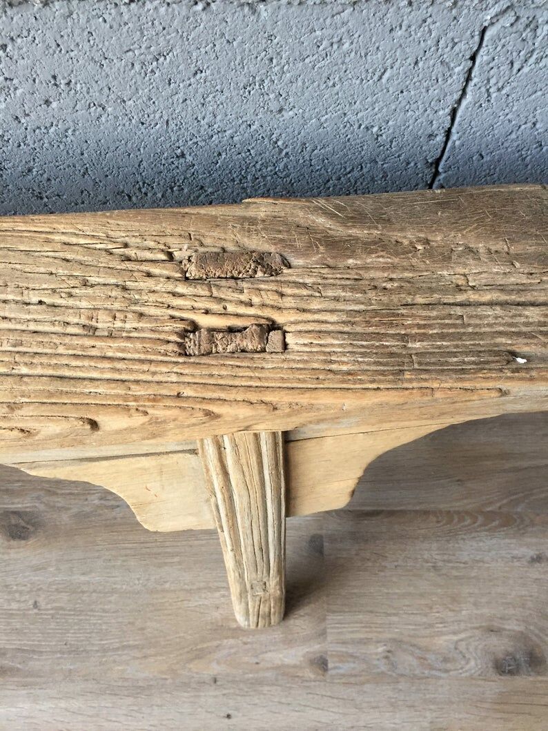 Banc rustique antique en orme
