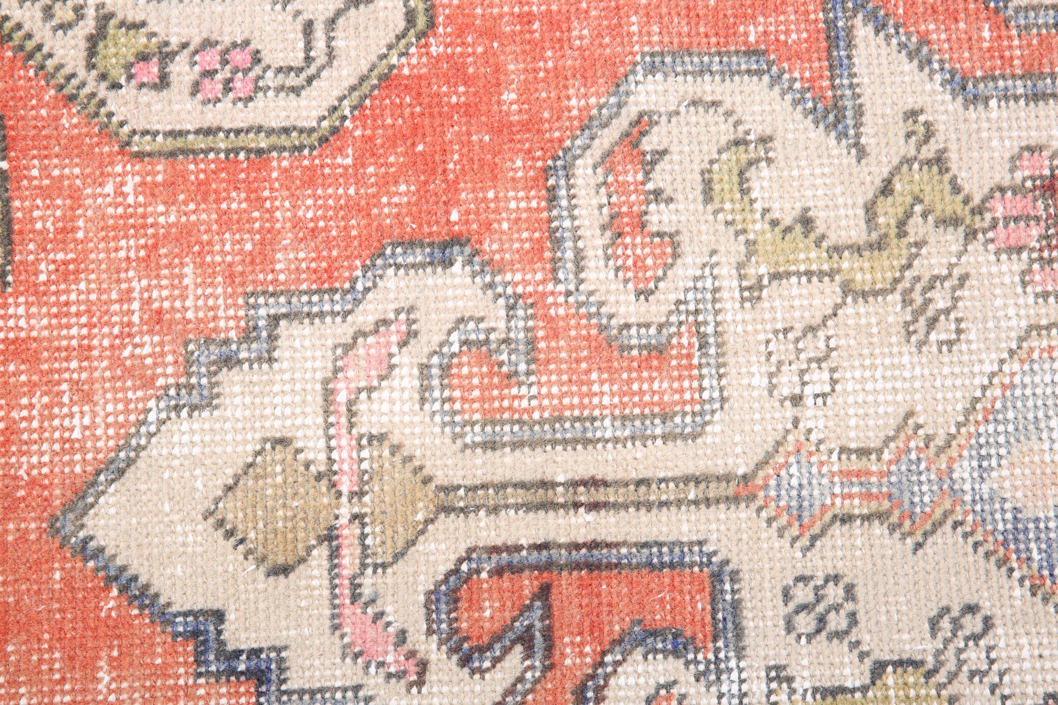 3x6 beige and red carpet rug