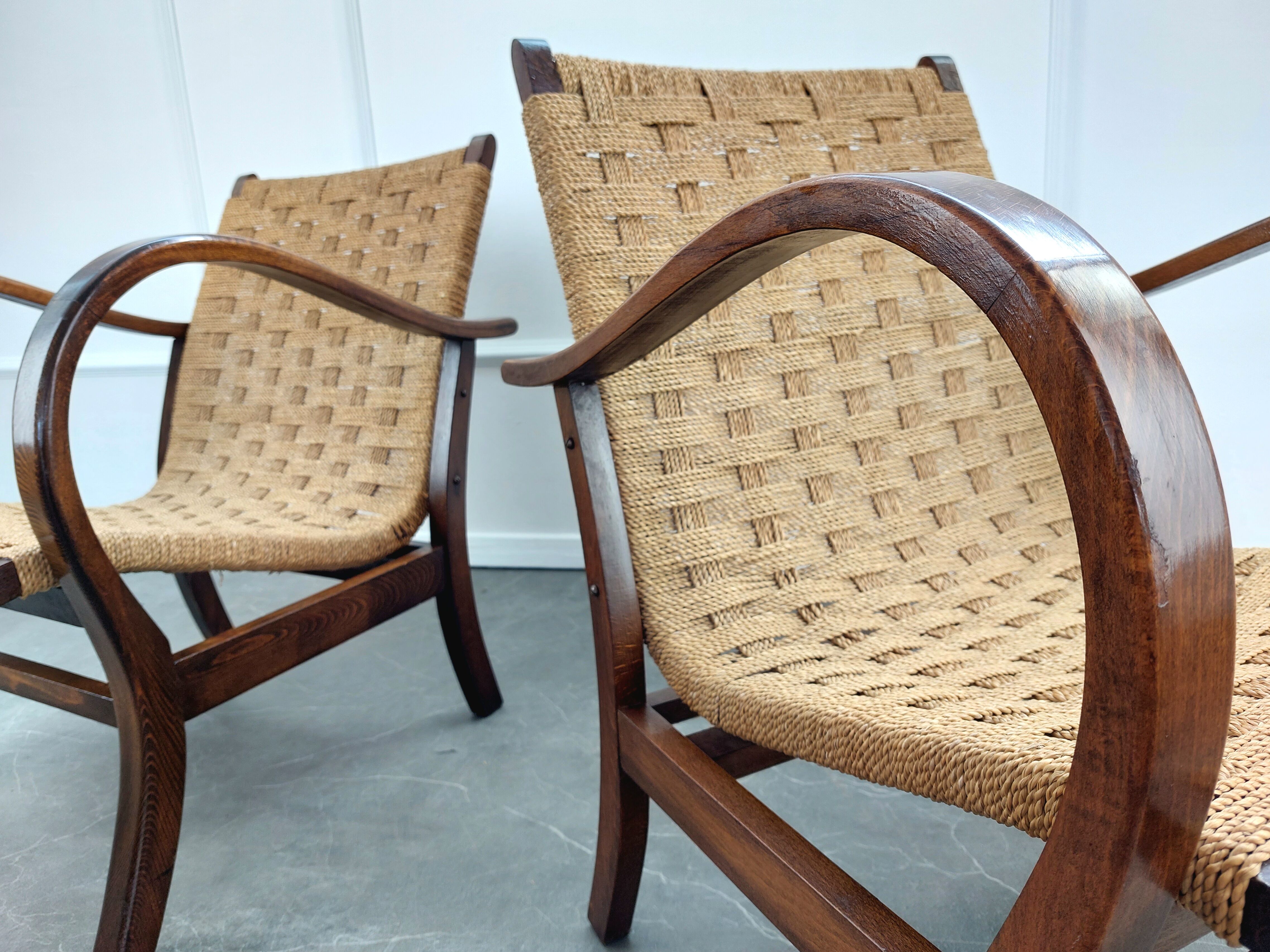 Pair of Bauhaus armchairs by Erich Dieckmann