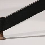 Table basse en marbre italien, style Gio Ponti, métal et laiton, années 1960