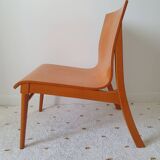 Scandinavian armchair in curved wood