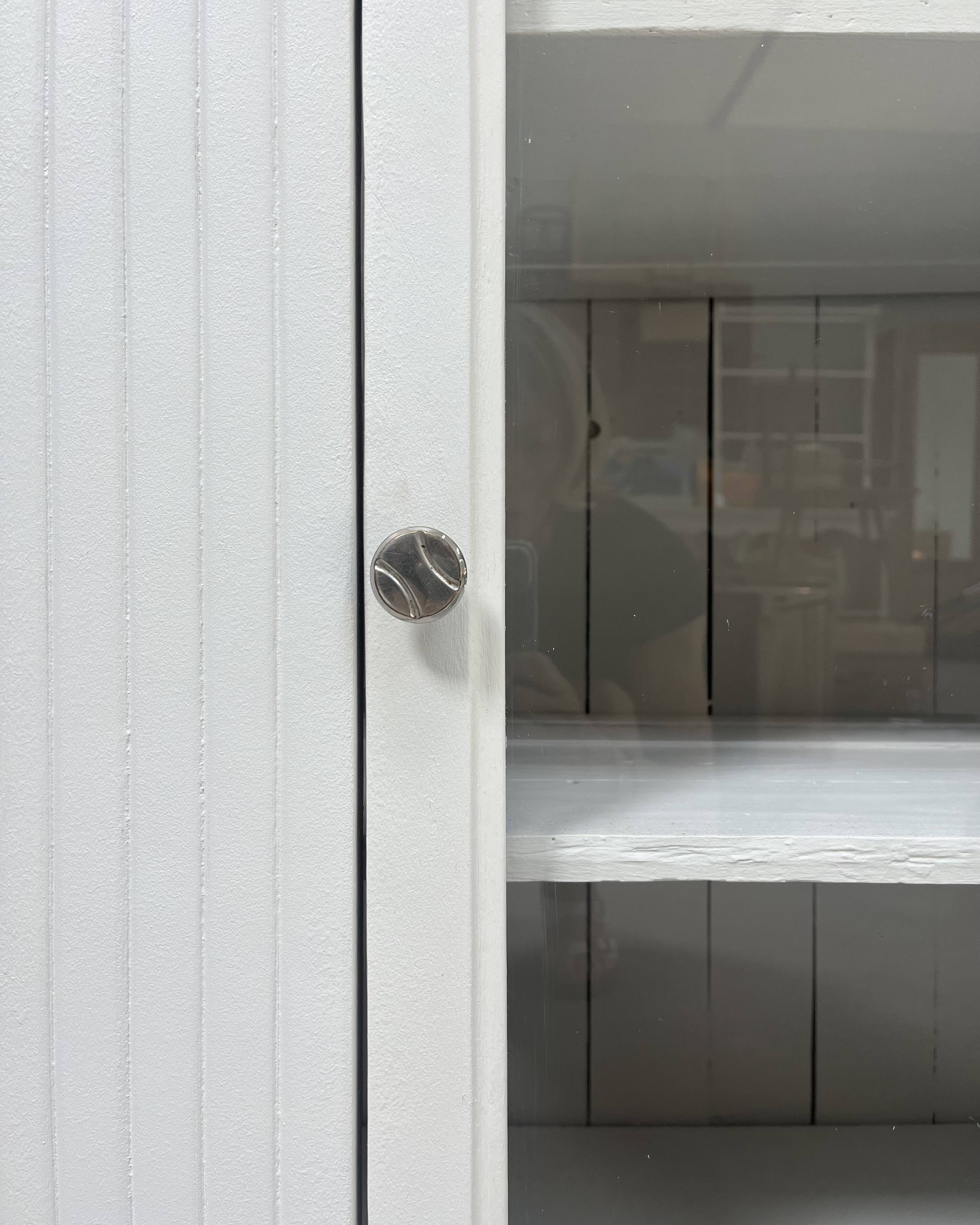 Renovated Art Deco glass sideboard