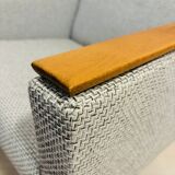Fauteuil gris vintage de Tchécoslovaquie des années 1970