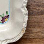 Rectangular ceramic plate