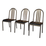 Set of 3 Modernist "Villa Cavrois" model chairs by MALLET STEVENS