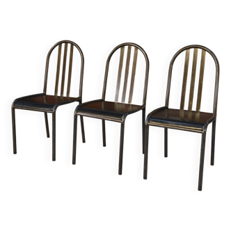 Set of 3 Modernist "Villa Cavrois" model chairs by MALLET STEVENS