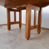 Guillerme & Chambron oak oval french extendable dining table