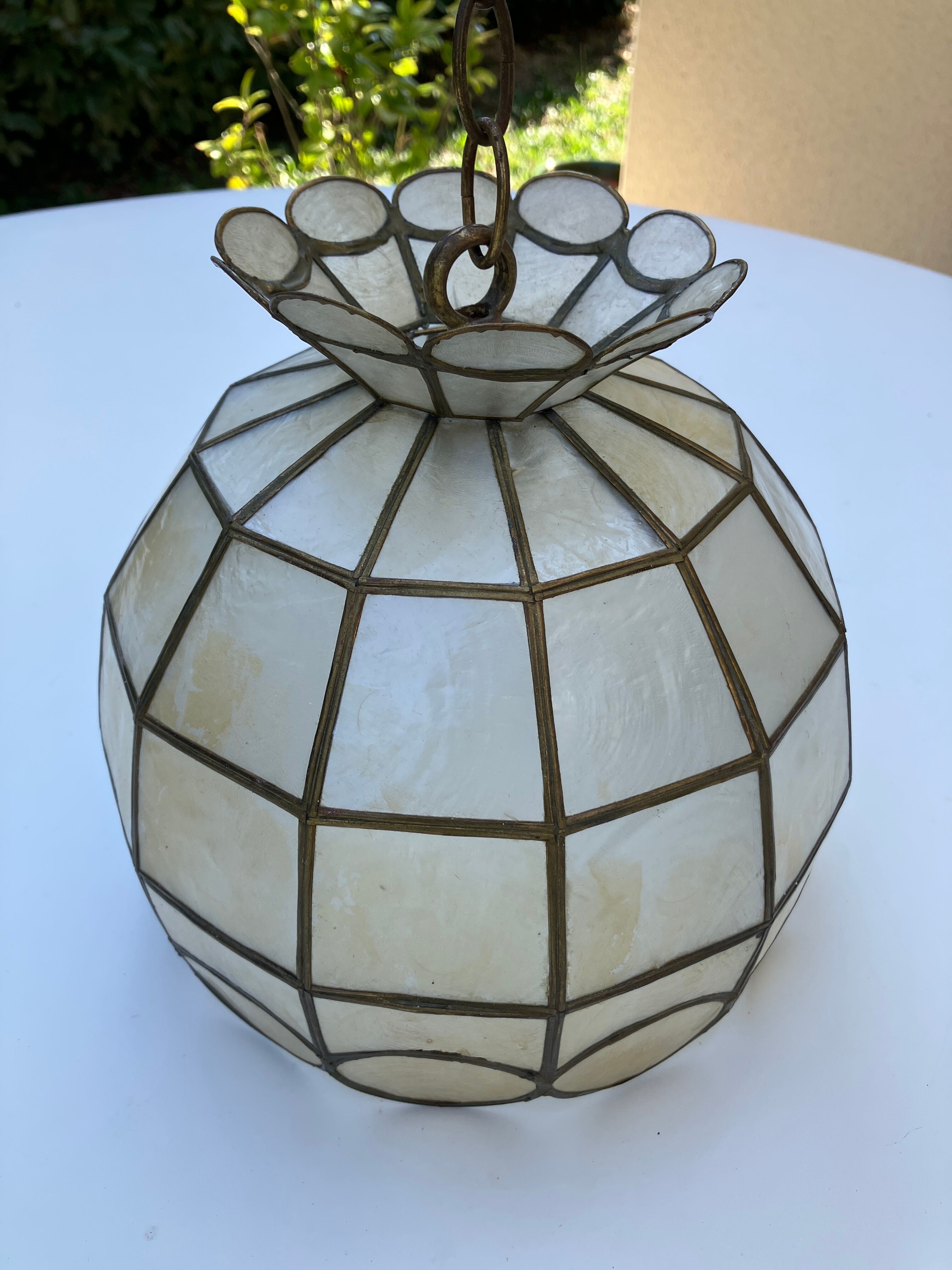 Mother of pearl chandelier