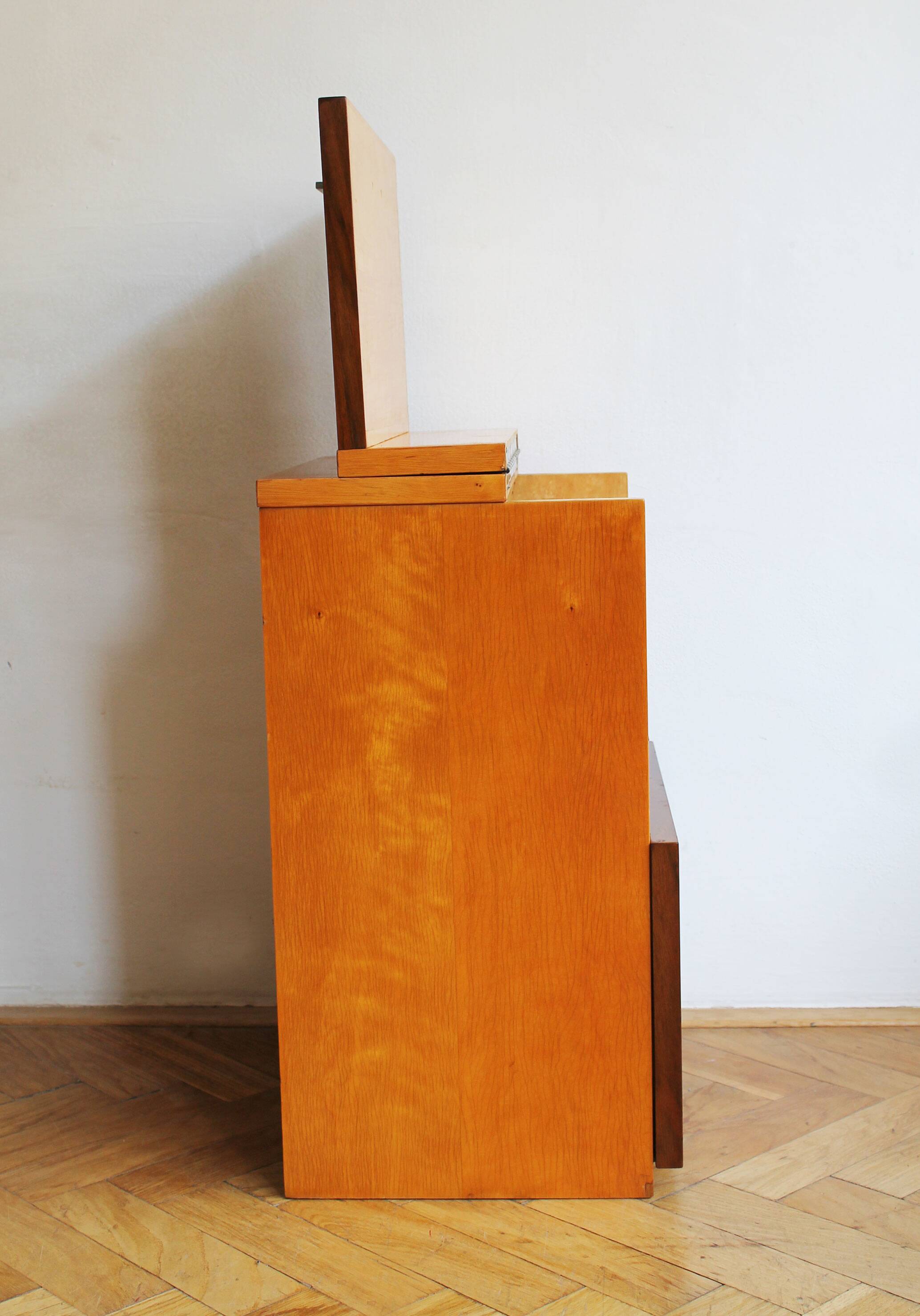 1960s Minimalist Drinks Cabinet with Top and Front Opening