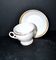 Paris porcelain – Antique round cup in soft porcelain with gold trim.