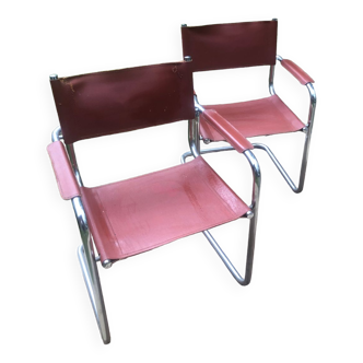 Paire de fauteuils année 70