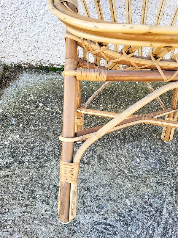 Rattan armchair 1960