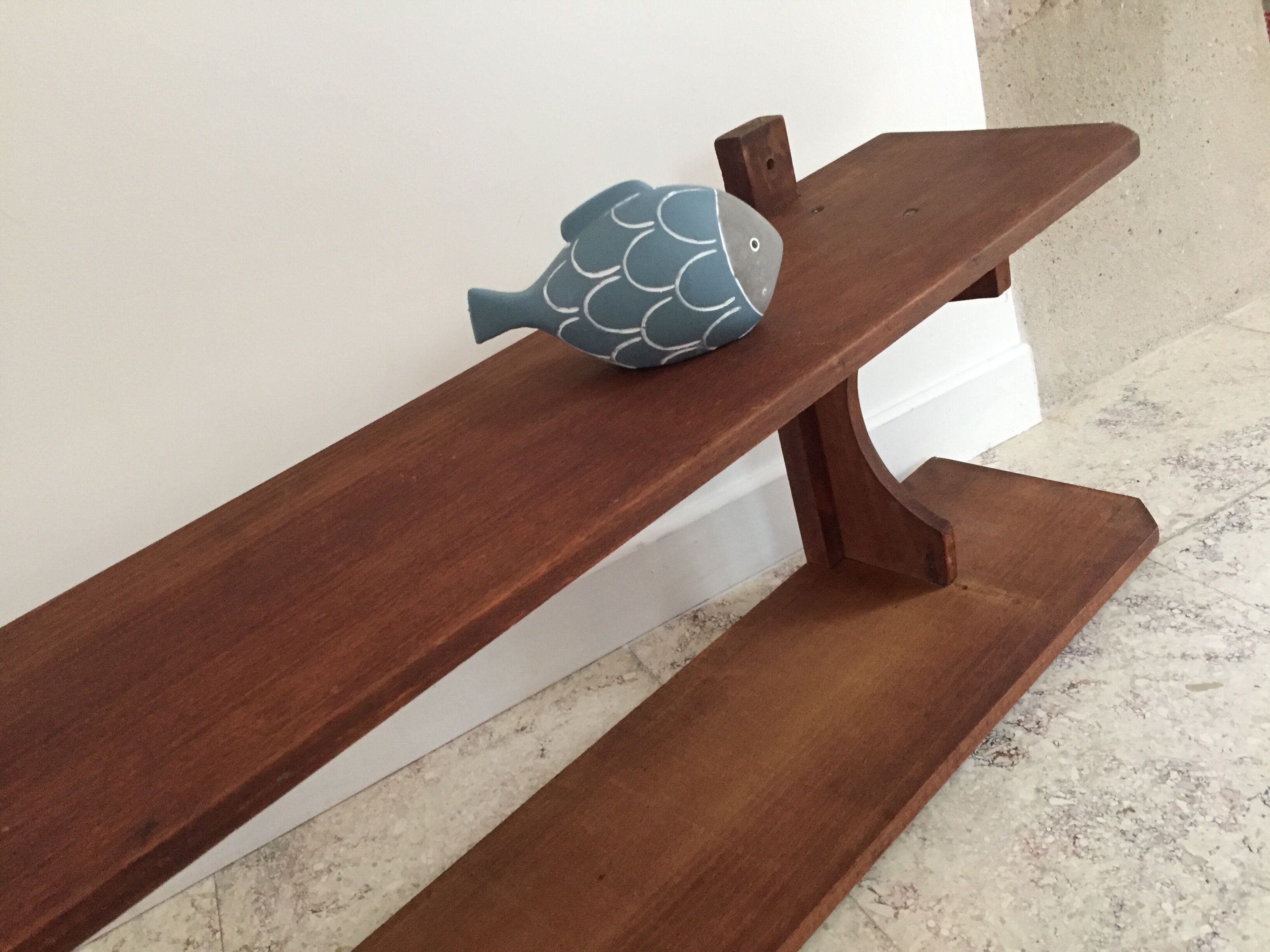 Vintage double shelf