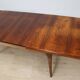 Table de repas scandinave extensible en palissandre, 1960