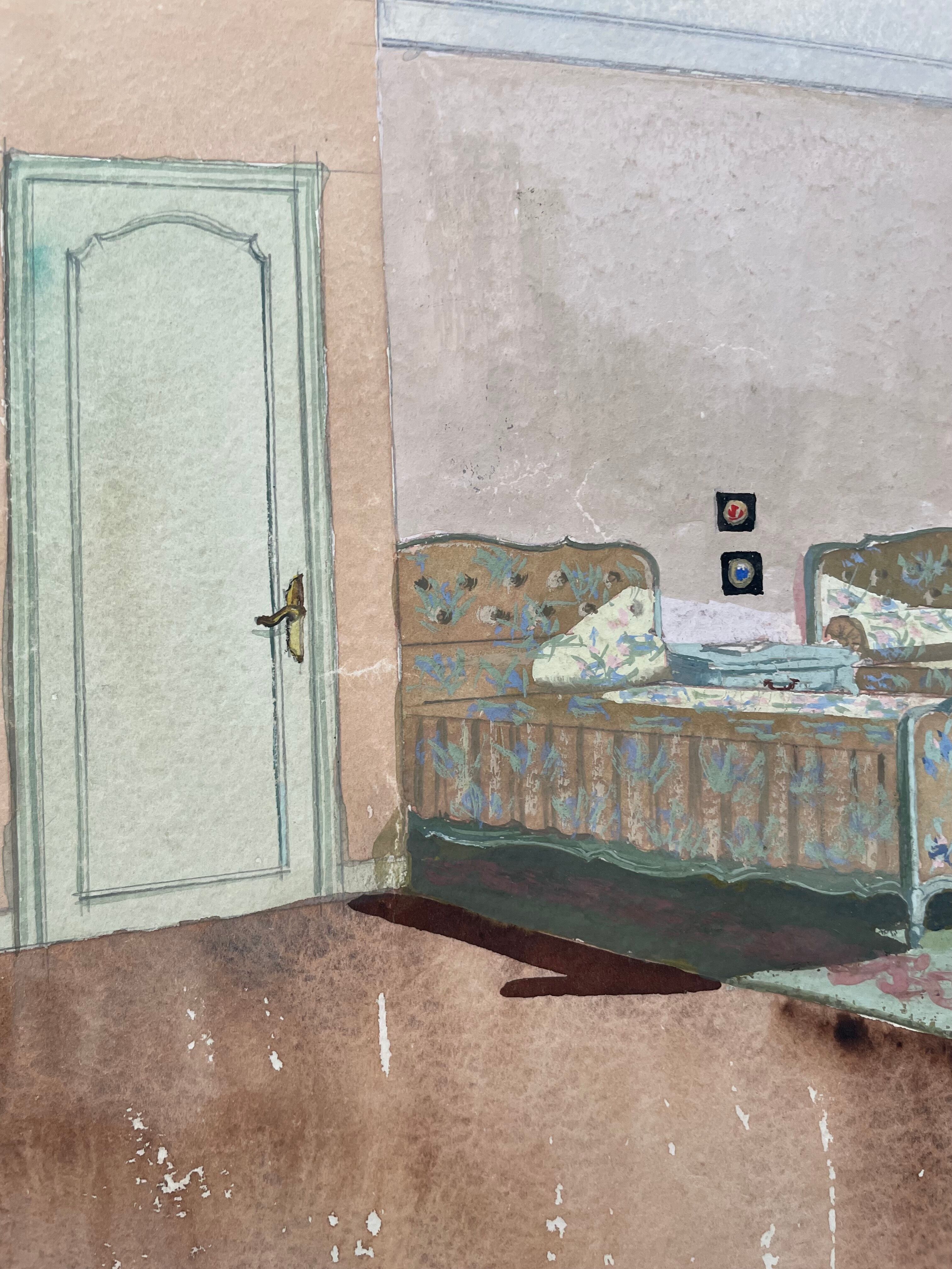 Painting decorative art interior architecture 30-50s