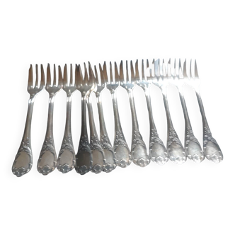 12 Christofle cake forks