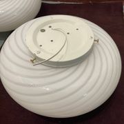 Plafonniers en verre de Murano, ensemble de 2