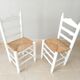 Paire de chaises ancienne paillé années 30/40