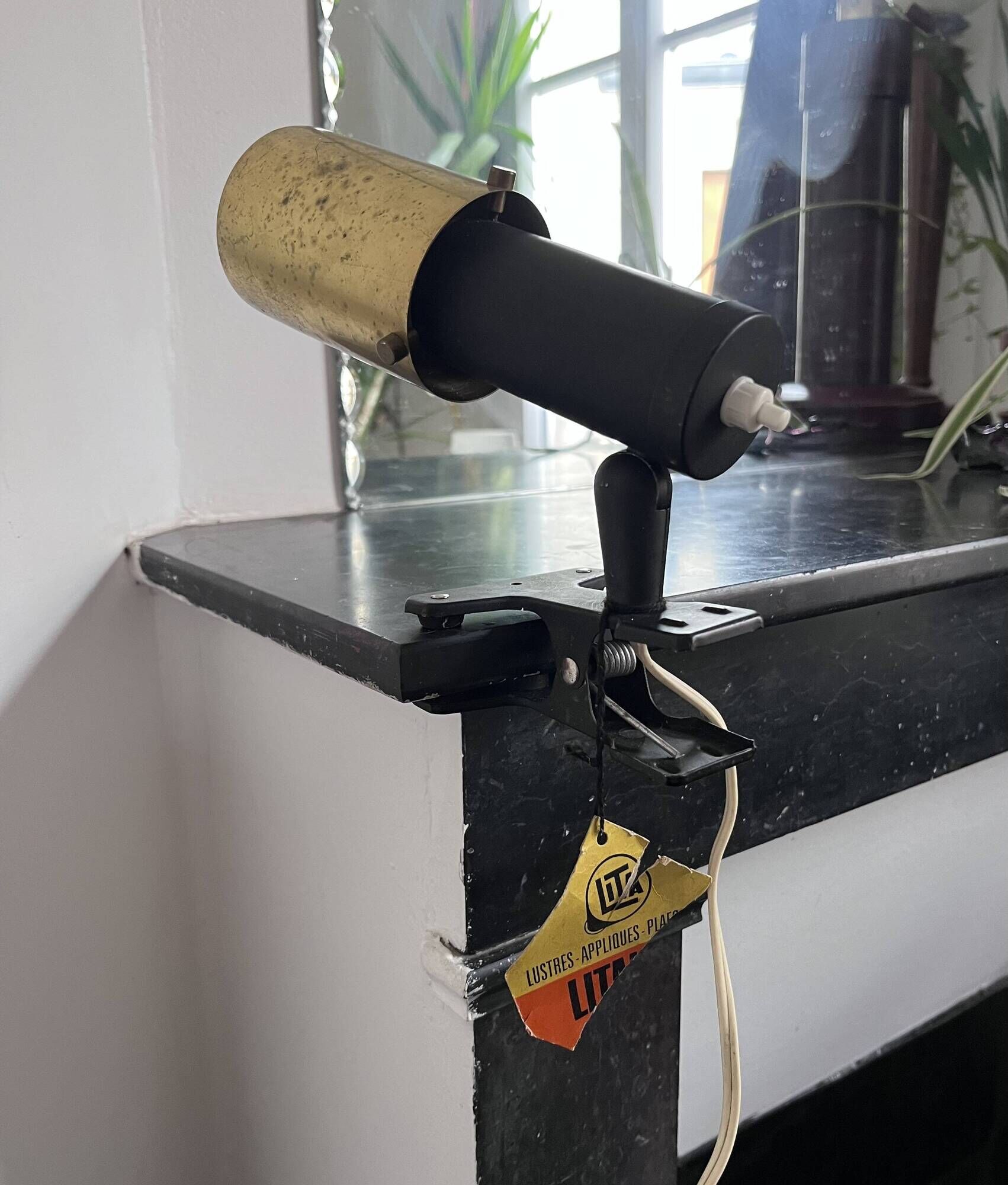 Zodiac clamp spotlight by Jacques Biny for Lita