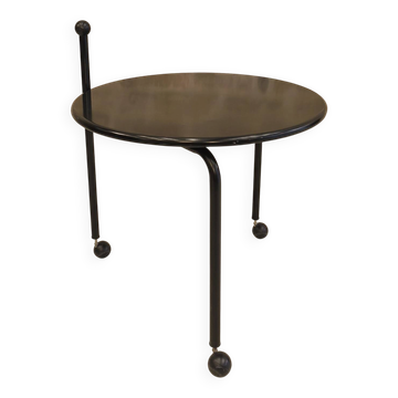 Foldable metal side table, design by Tord Bjorklund, Ikea.