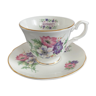 Tasse à thé royale garden porcelaine anglaise