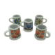 Set of 5 ceramic drip glasses