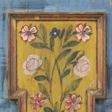 Armoire de mariée peinte d'art populaire