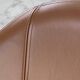 Set of 8 Italian design swivel chairs in cognac leather.
